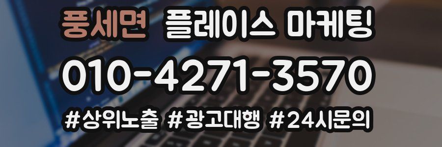 풍세면 플레이스 마케팅