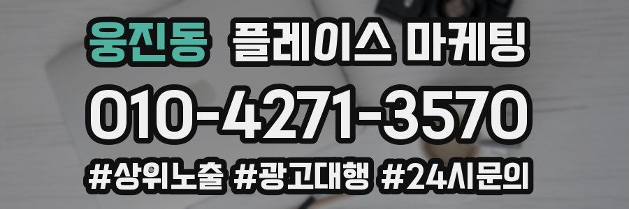 웅진동 플레이스 마케팅