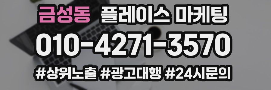 금성동 플레이스 마케팅