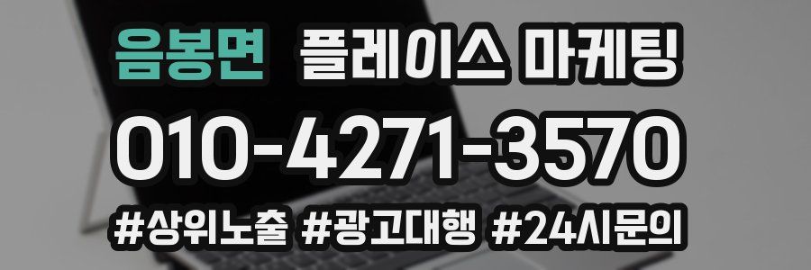 음봉면 플레이스 마케팅