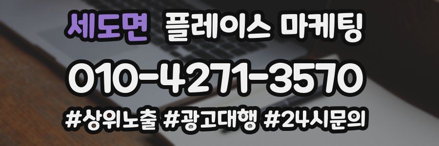 세도면 플레이스 마케팅