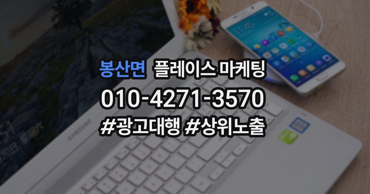 봉산면 플레이스 마케팅