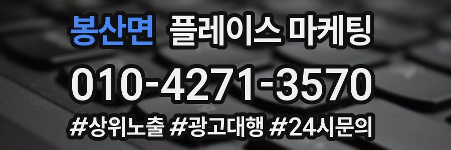 봉산면 플레이스 마케팅