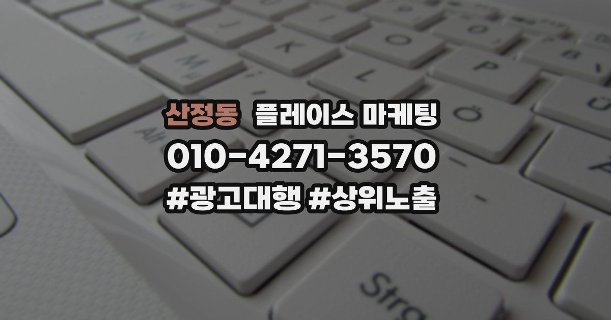 산정동 플레이스 마케팅