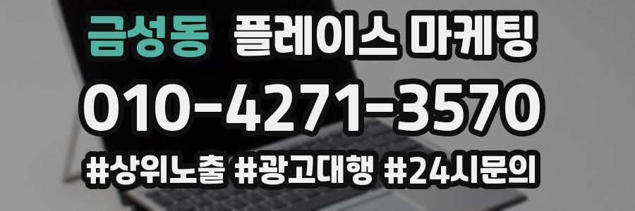 금성동 플레이스 마케팅