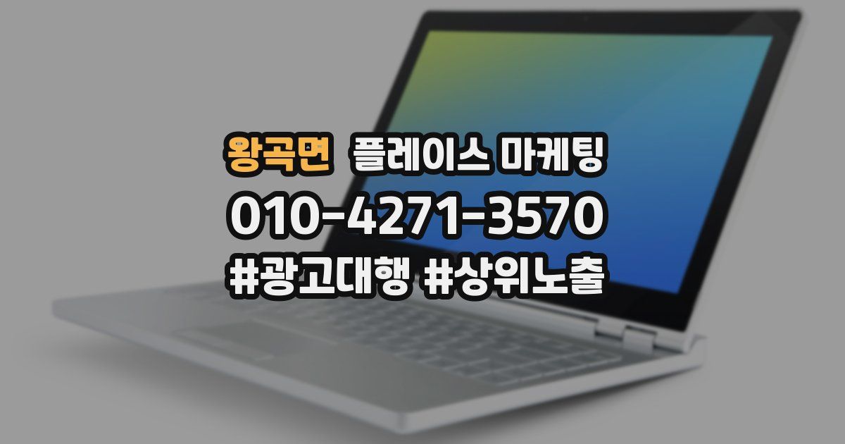 왕곡면 플레이스 마케팅