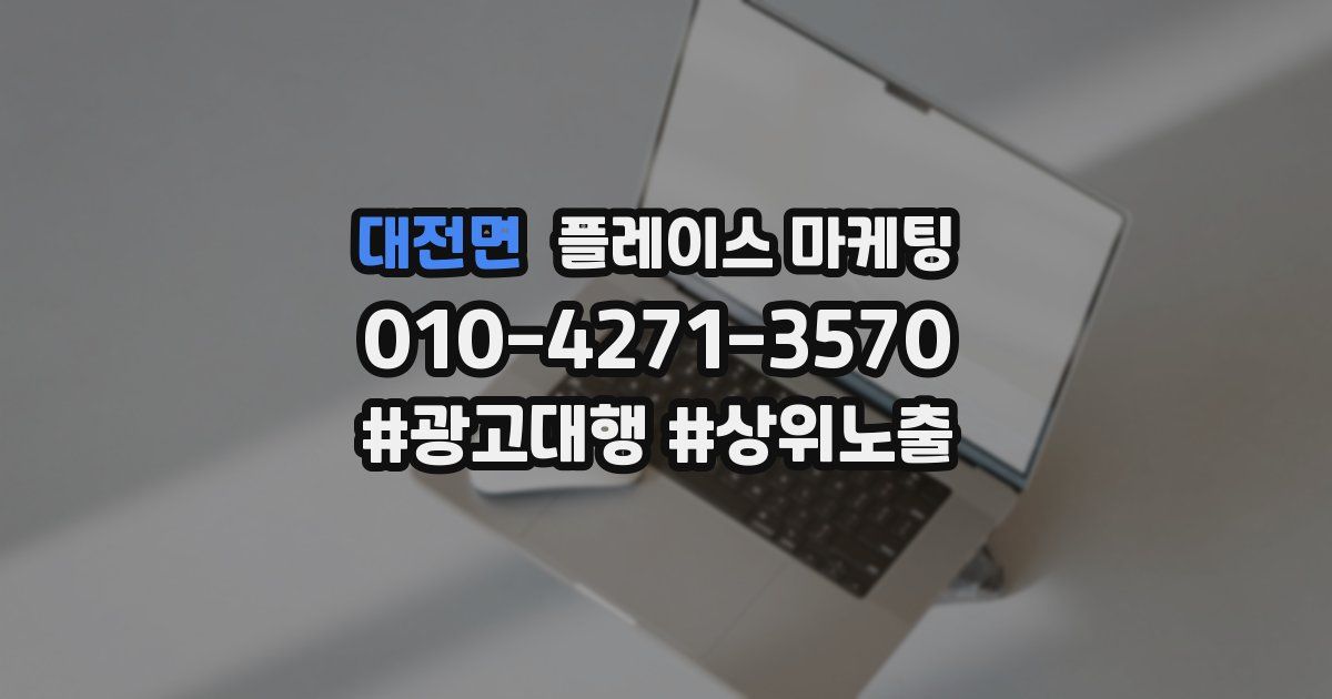대전면 플레이스 마케팅