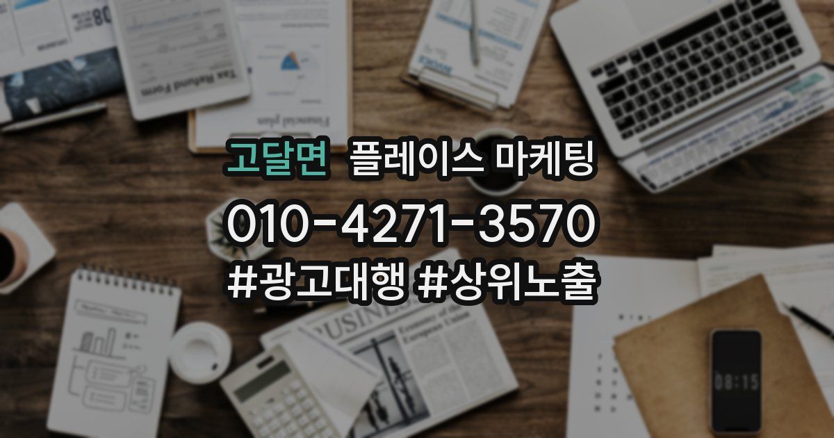 고달면 플레이스 마케팅