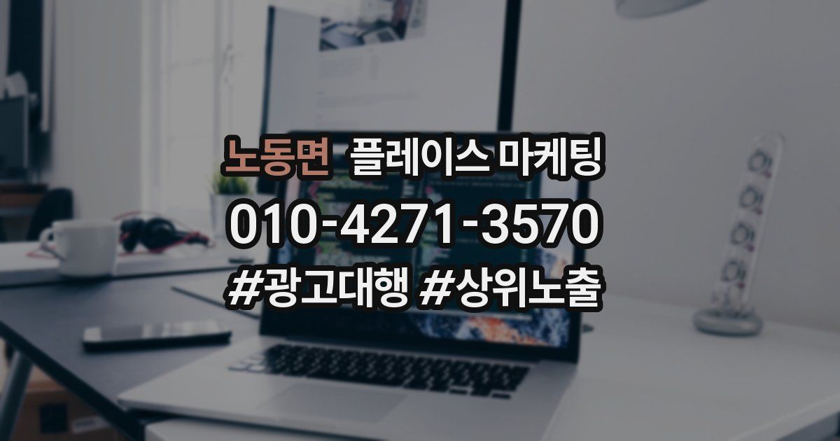 노동면 플레이스 마케팅