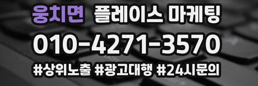 웅치면 플레이스 마케팅