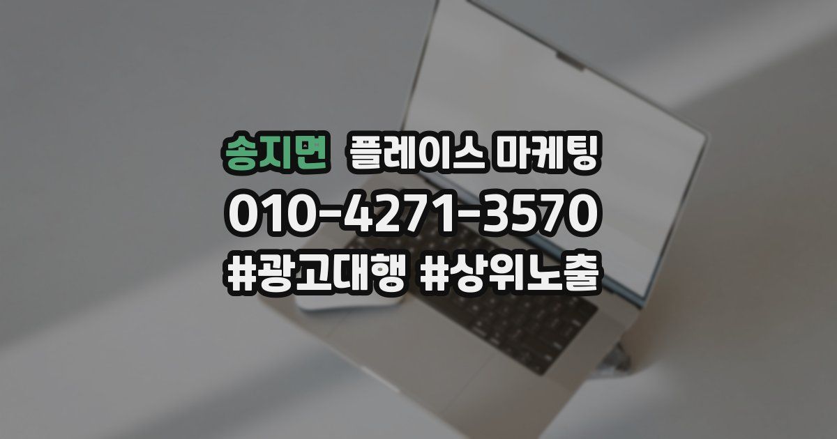 송지면 플레이스 마케팅