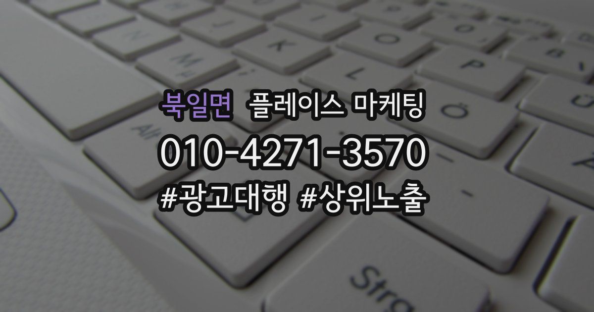 북일면 플레이스 마케팅
