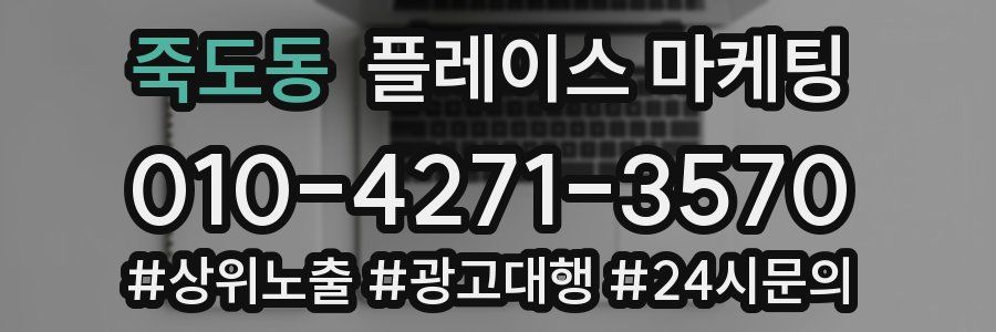 죽도동 플레이스 마케팅