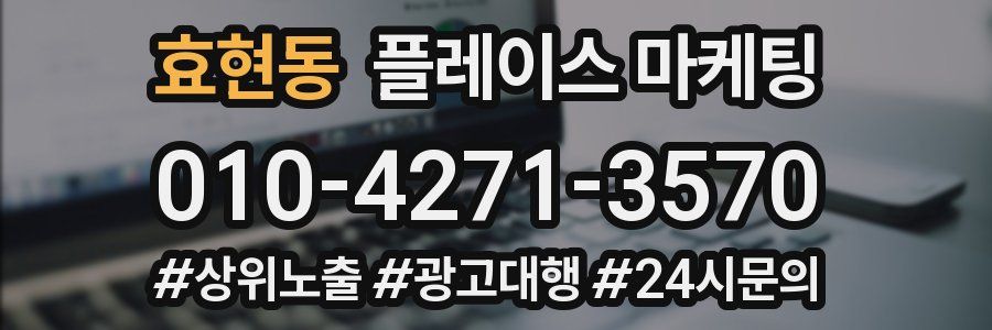 효현동 플레이스 마케팅