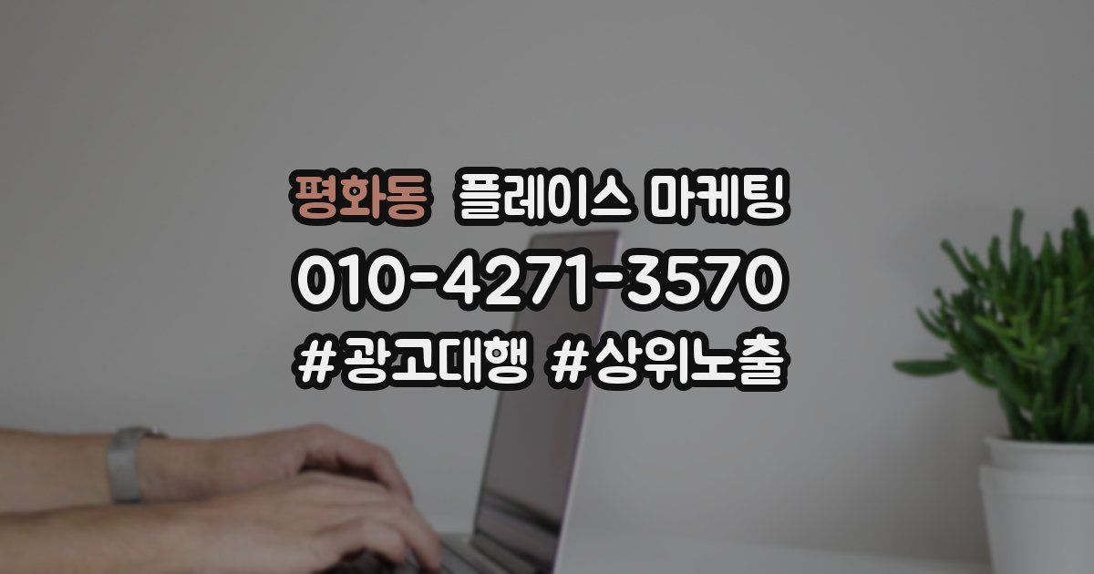 평화동 플레이스 마케팅