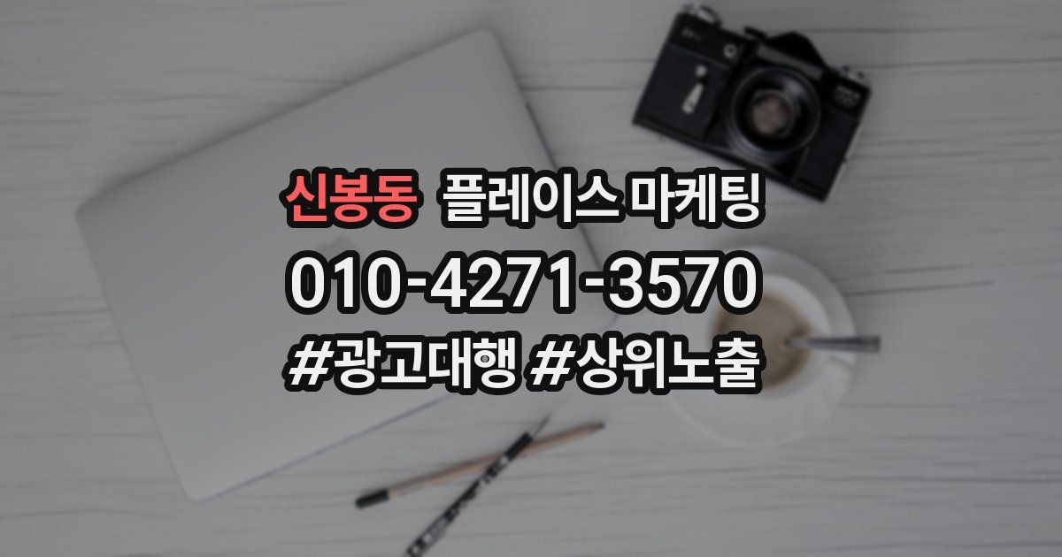 신봉동 플레이스 마케팅
