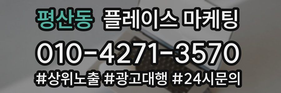 평산동 플레이스 마케팅