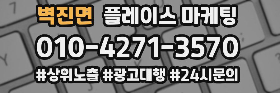 벽진면 플레이스 마케팅