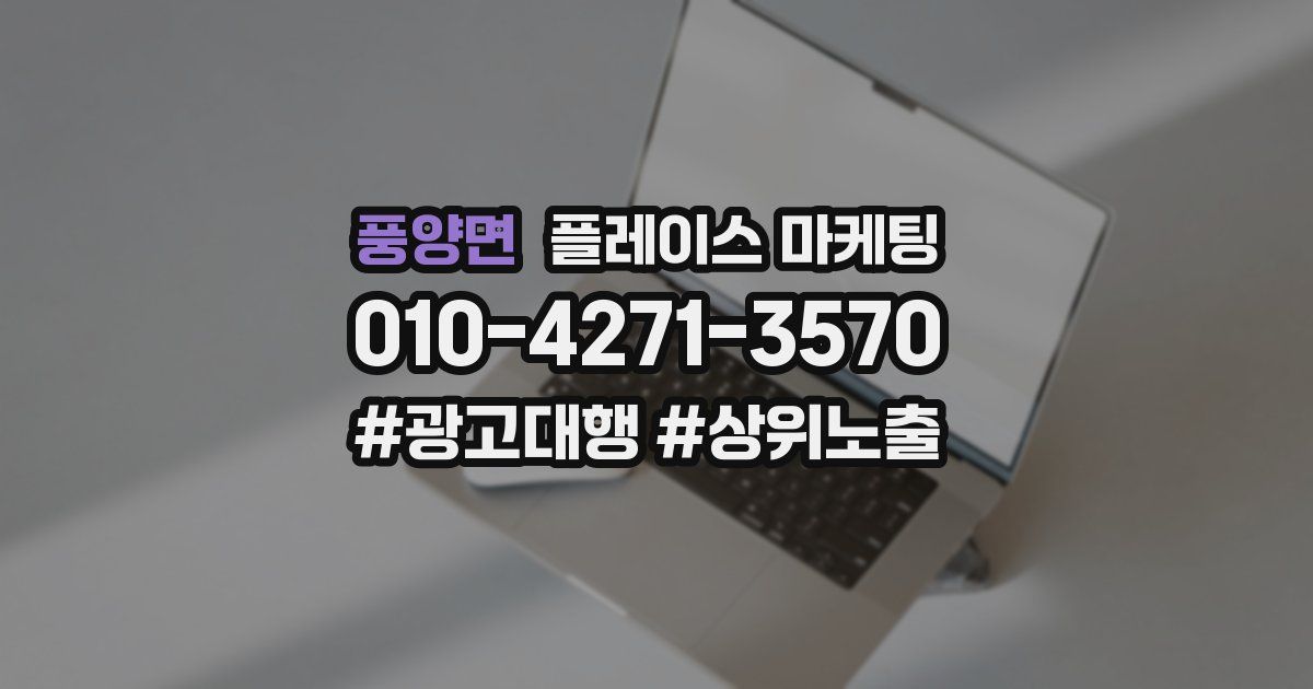 풍양면 플레이스 마케팅