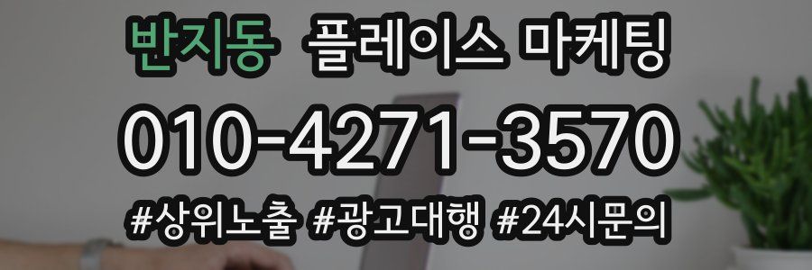 반지동 플레이스 마케팅