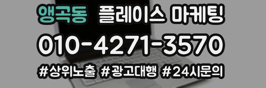 앵곡동 플레이스 마케팅