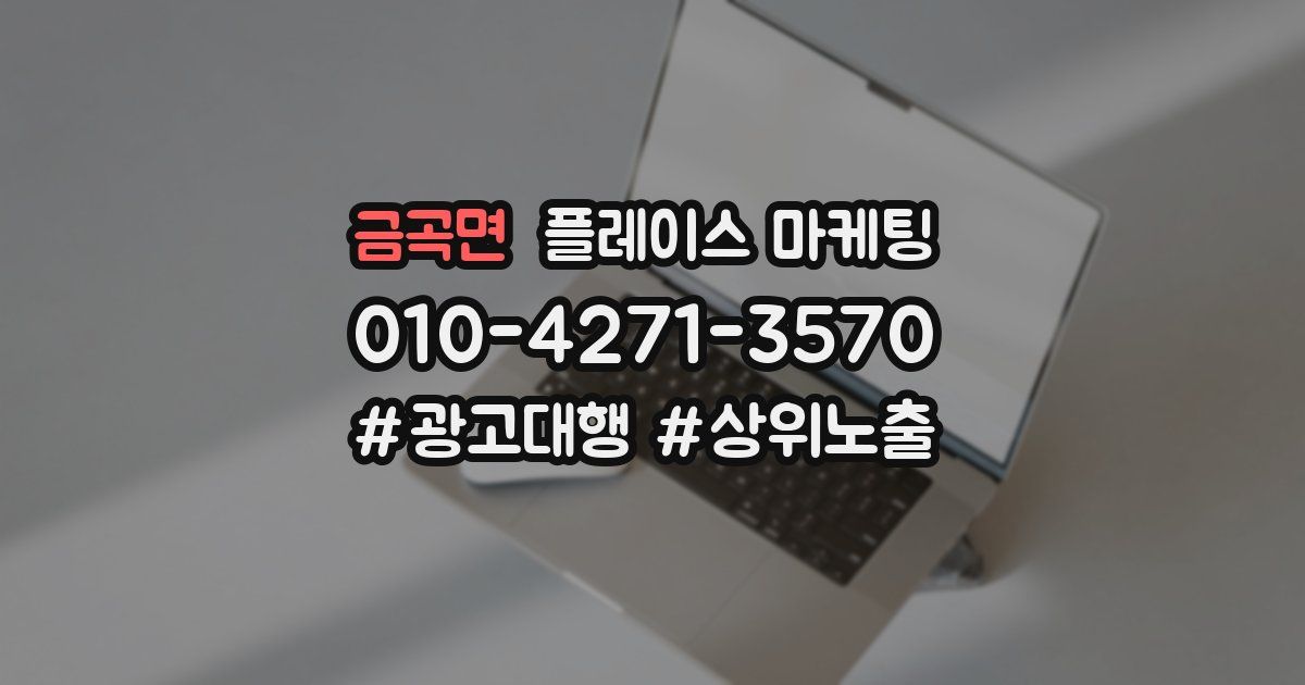 금곡면 플레이스 마케팅