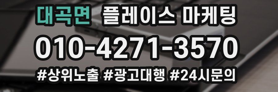 대곡면 플레이스 마케팅