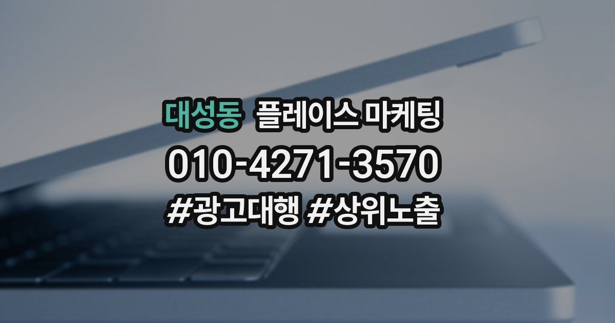 대성동 플레이스 마케팅