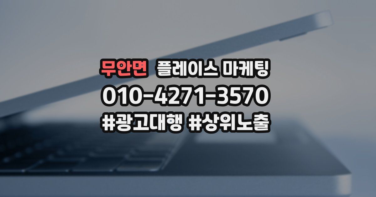 무안면 플레이스 마케팅