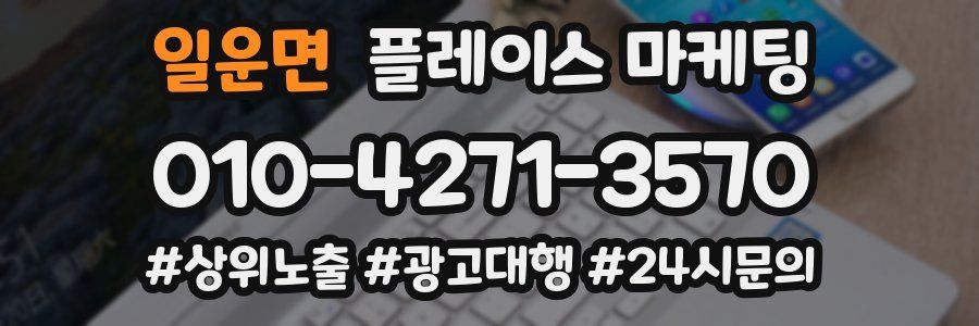 일운면 플레이스 마케팅