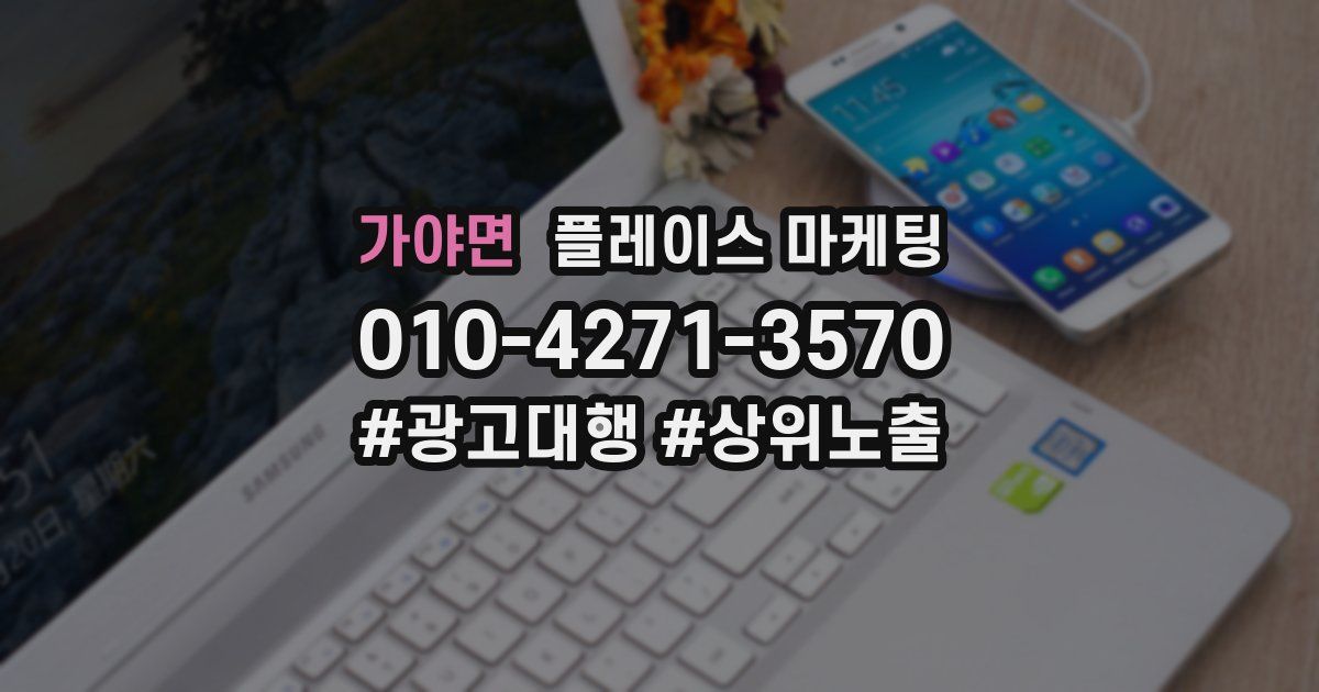가야면 플레이스 마케팅
