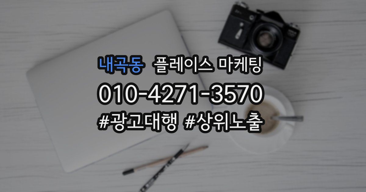 내곡동 플레이스 마케팅