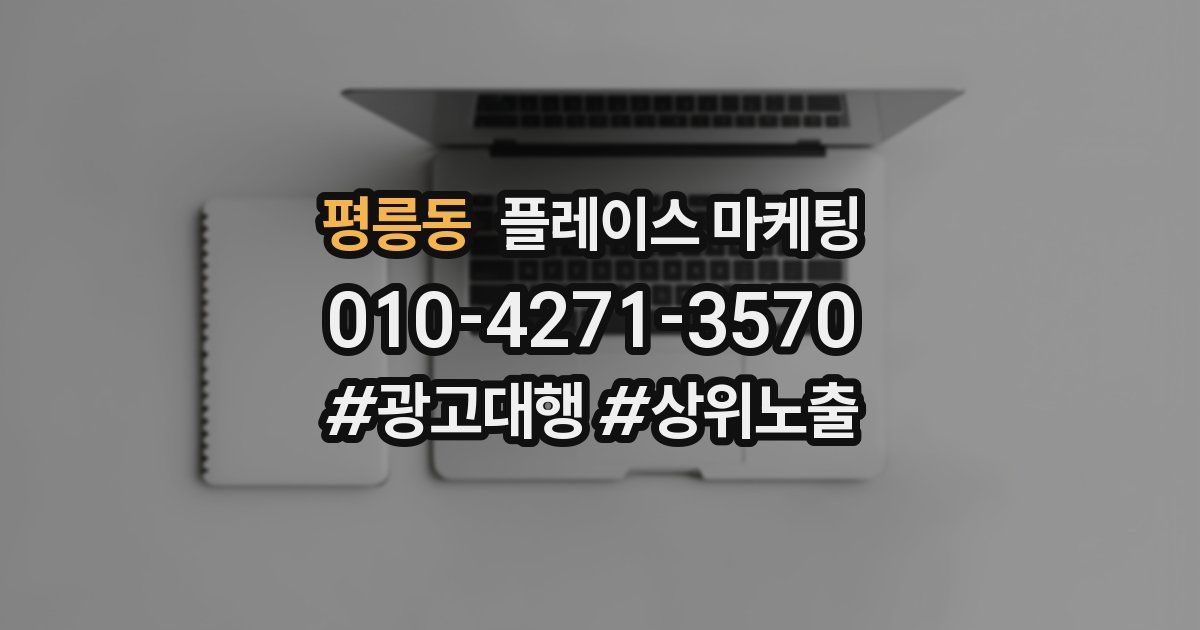 평릉동 플레이스 마케팅