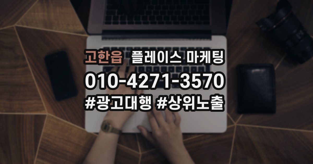 고한읍 플레이스 마케팅