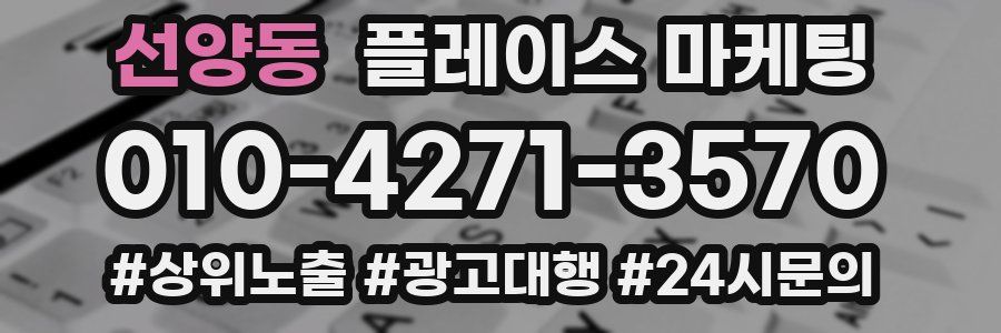 선양동 플레이스 마케팅