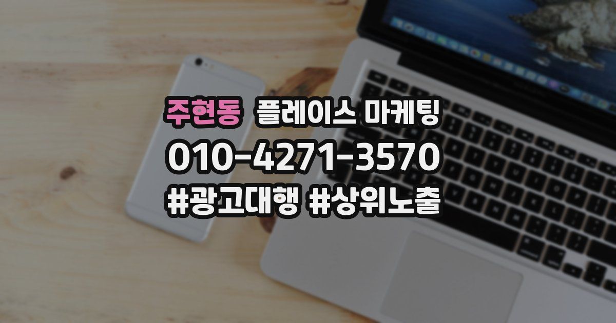 주현동 플레이스 마케팅