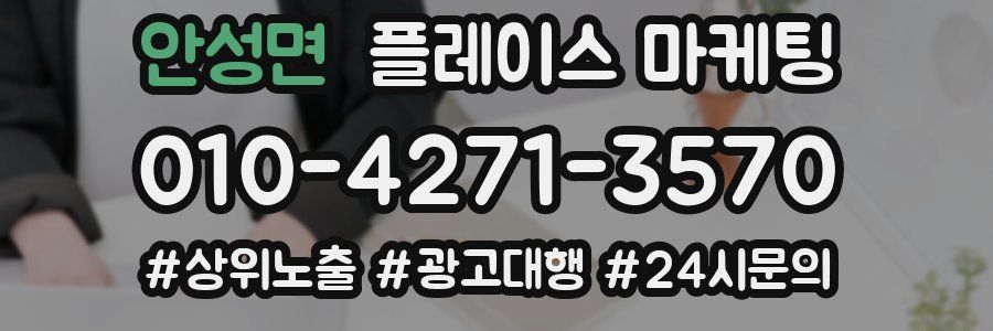 안성면 플레이스 마케팅