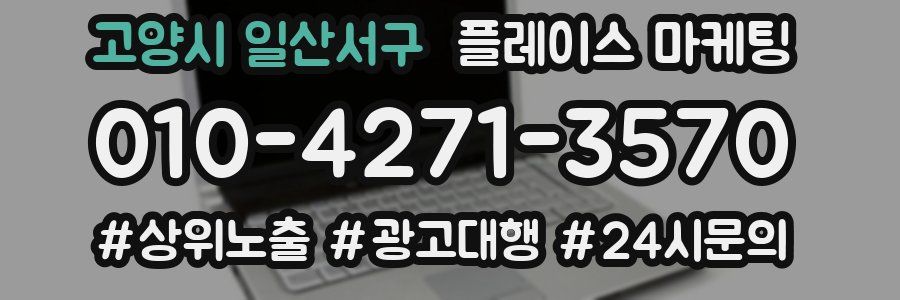 고양시 일산서구 플레이스 마케팅