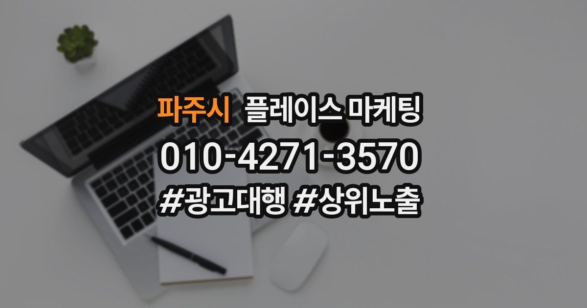 파주시 플레이스 마케팅