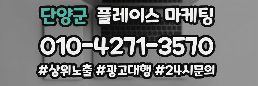 단양군 플레이스 마케팅