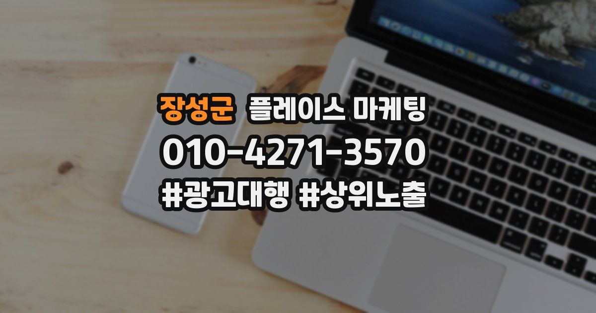 장성군 플레이스 마케팅