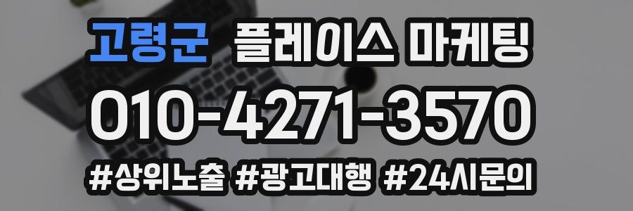 고령군 플레이스 마케팅