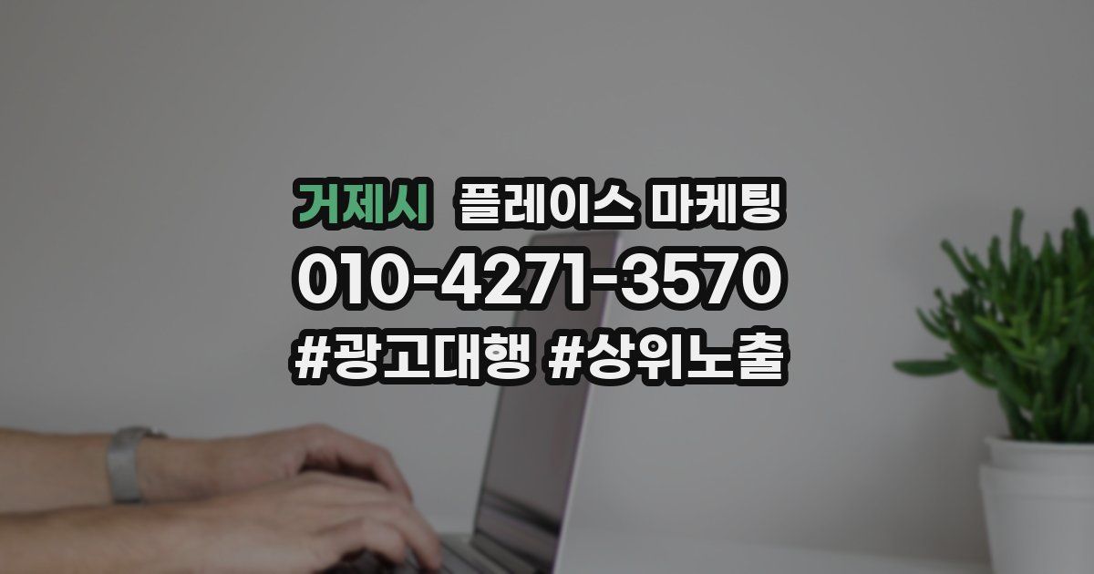 거제시 플레이스 마케팅