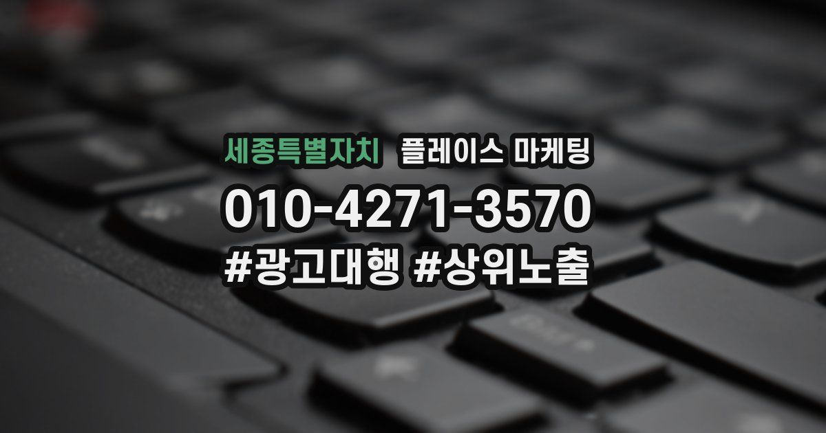 세종특별자치 플레이스 마케팅
