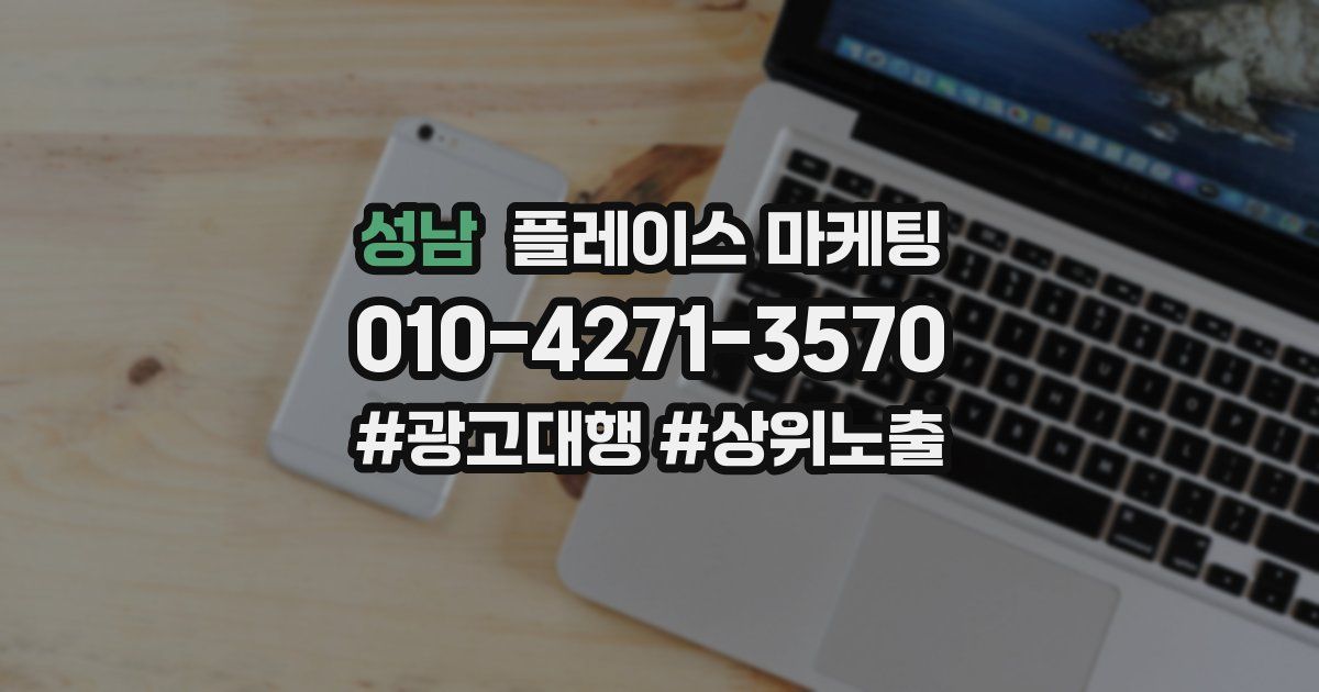 성남 플레이스 마케팅