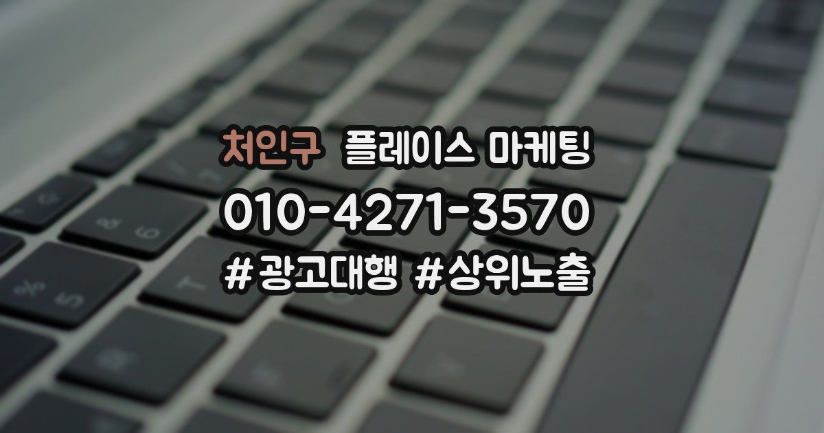 처인구 플레이스 마케팅