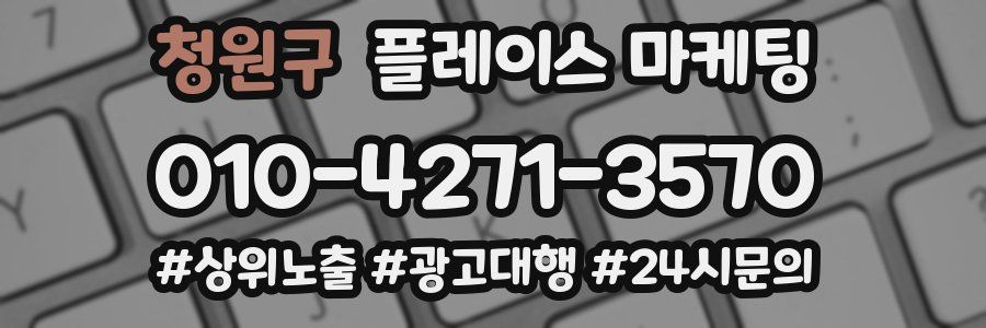청원구 플레이스 마케팅