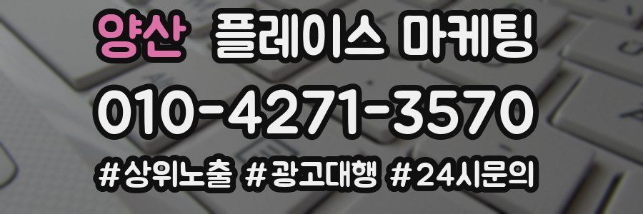 양산 플레이스 마케팅