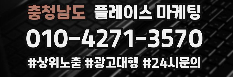 충청남도 플레이스 마케팅