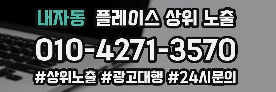 내자동 플레이스 상위 노출